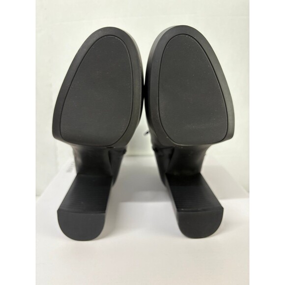 Alfani Womens Black Galsuenda Platform Heeled Block Booties Boots Shoe Size 9.5M - Picture 8 of 9